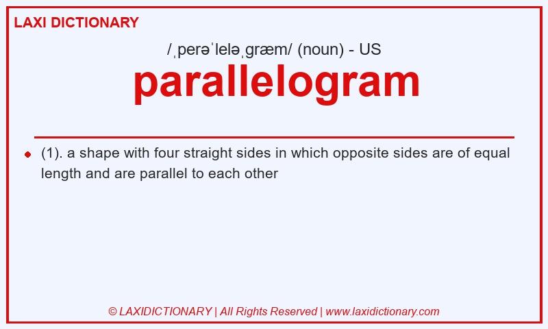 Definition parallelogram in American English