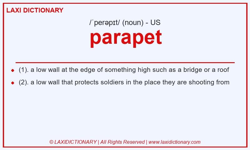 Definition parapet in American English