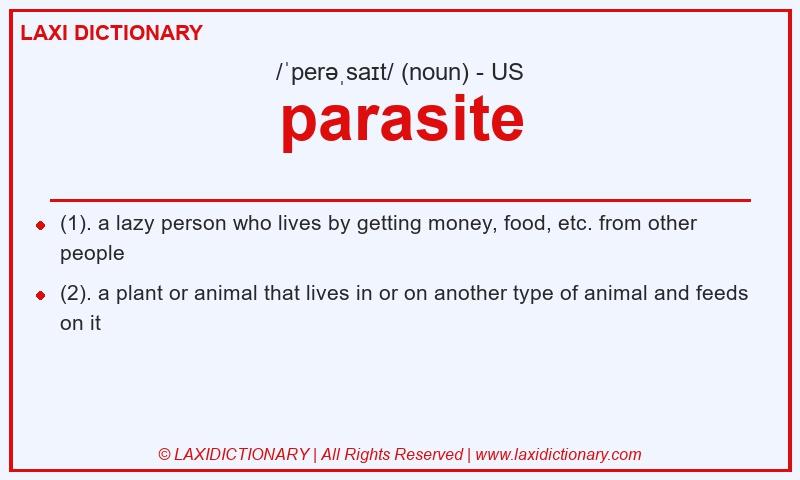 Definition parasite in American English