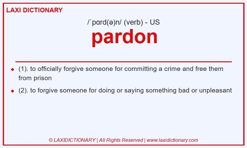 Definition pardon in American English