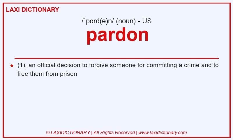 Definition pardon in American English
