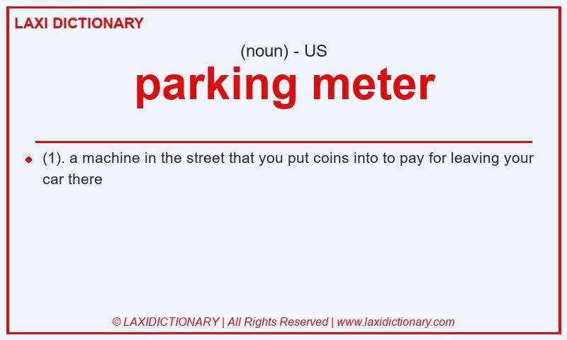 Definition parking meter in American English