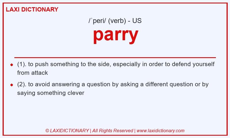 Definition parry in American English
