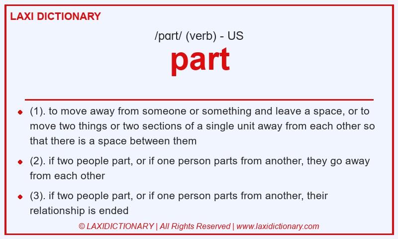 Definition part in American English