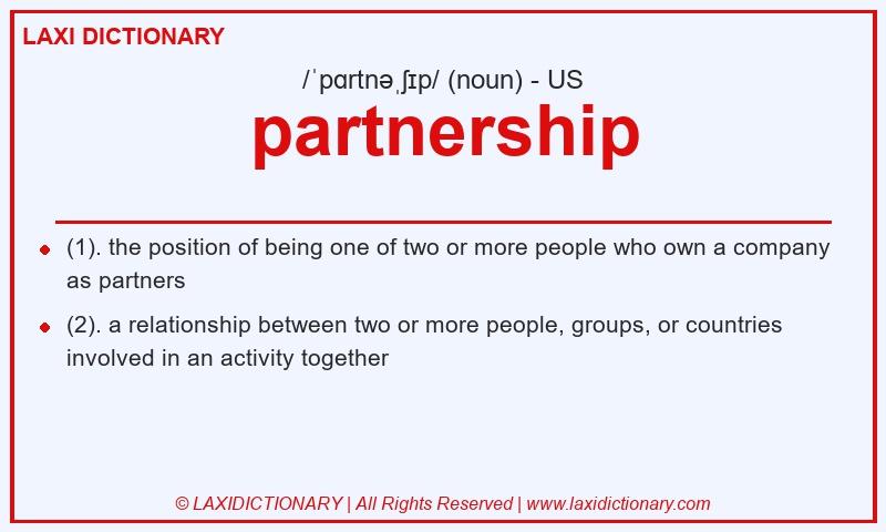 Definition partnership in American English