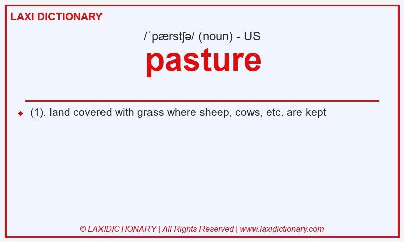Definition pasture in American English