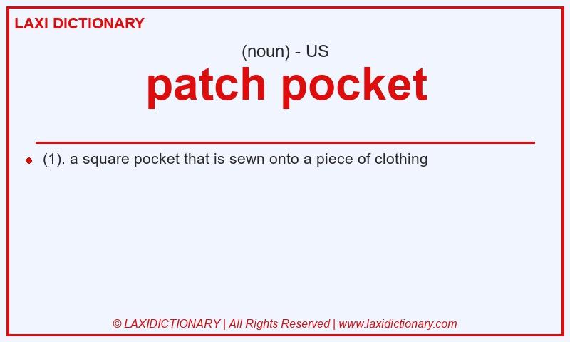 Definition patch pocket in American English