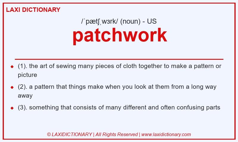 Definition patchwork in American English