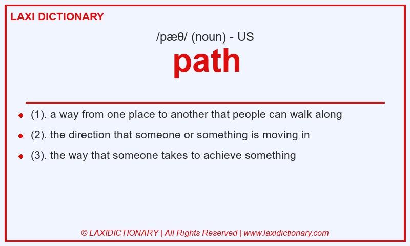 Definition path in American English
