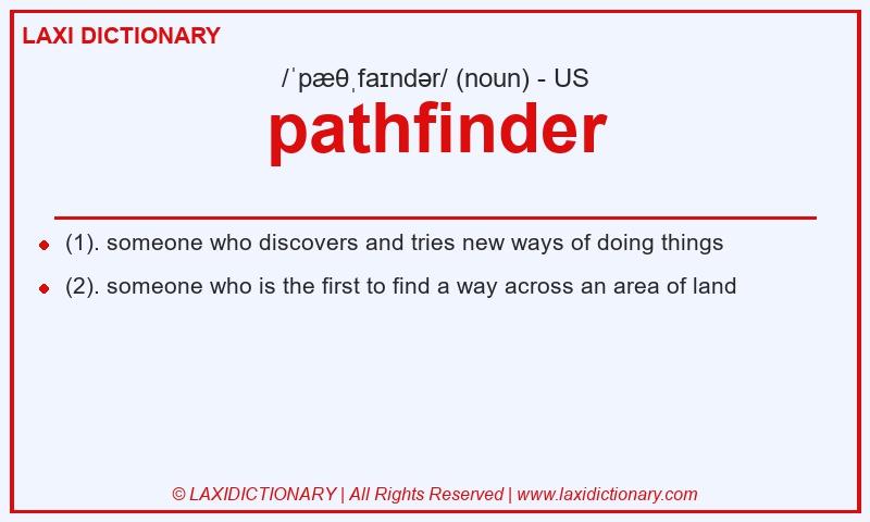 Definition pathfinder in American English