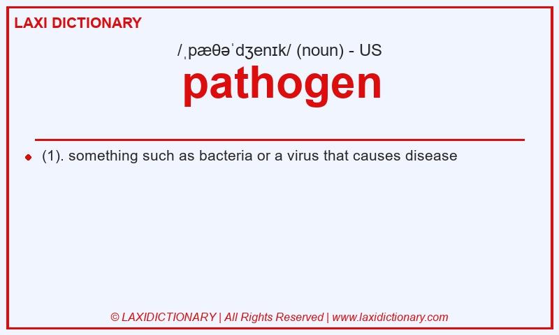 Definition pathogen in American English