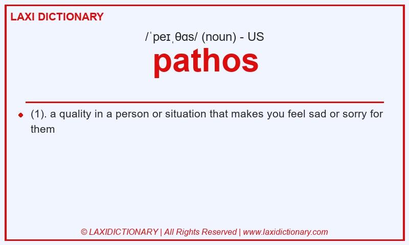 Definition pathos in American English