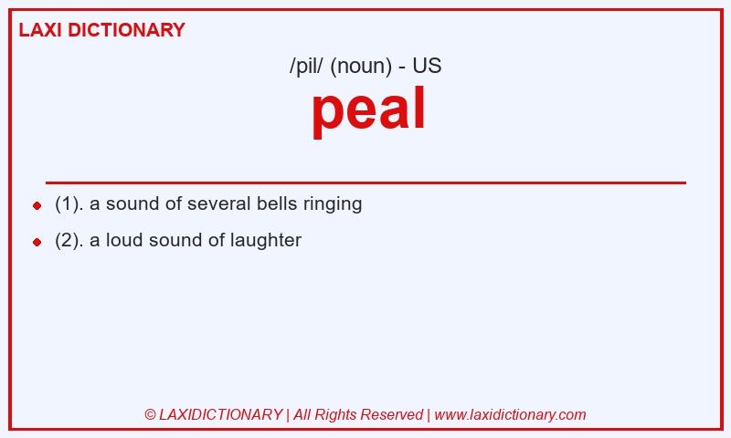 Definition peal in American English