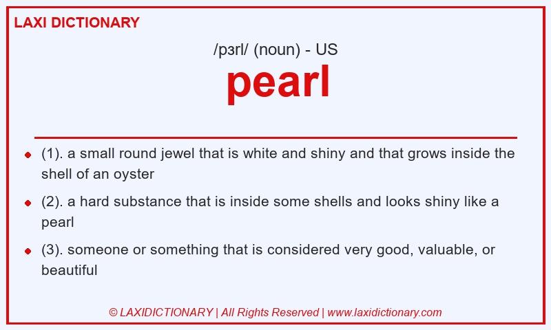 Definition pearl in American English