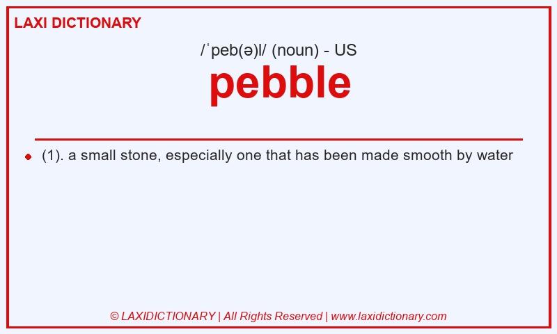 Definition pebble in American English