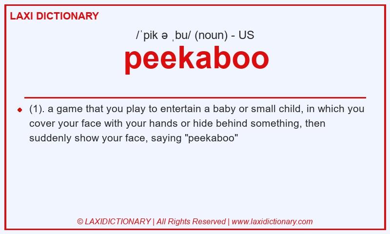 Definition peekaboo in American English