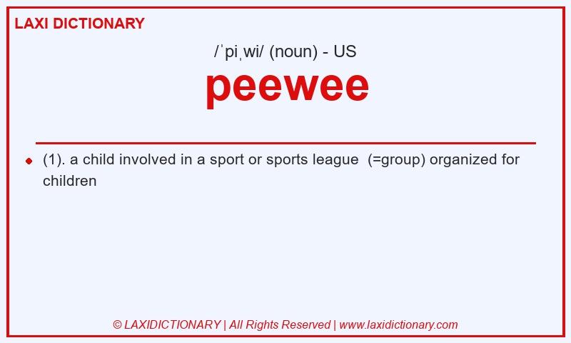Definition peewee in American English