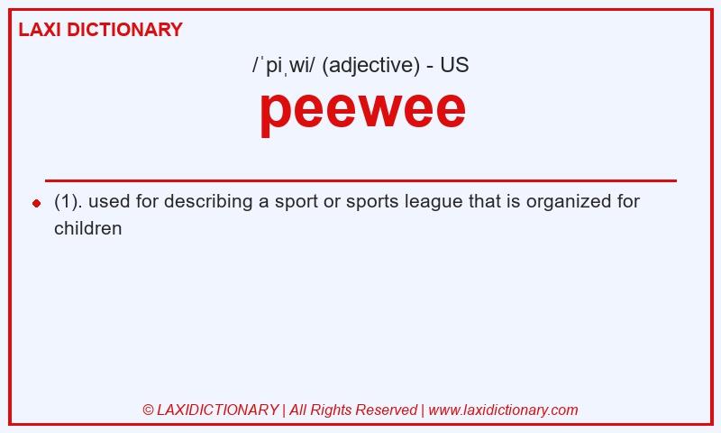 Definition peewee in American English