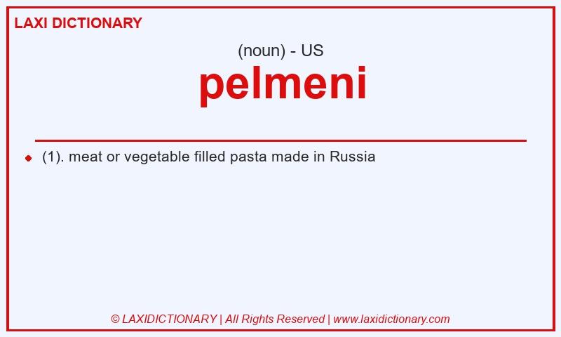Definition pelmeni in American English