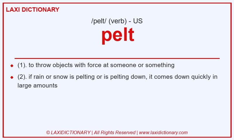 Definition pelt in American English