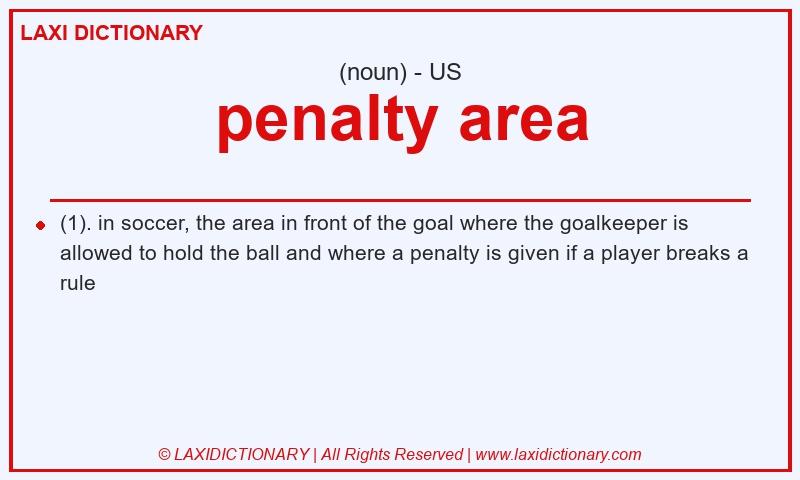 Definition penalty area in American English
