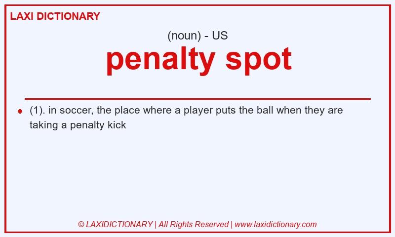 Definition penalty spot in American English