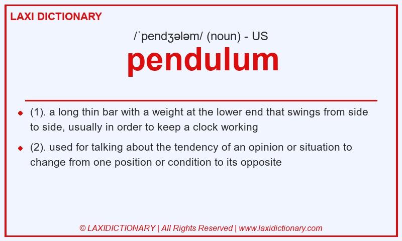 Definition pendulum in American English