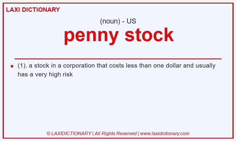 Definition penny stock in American English