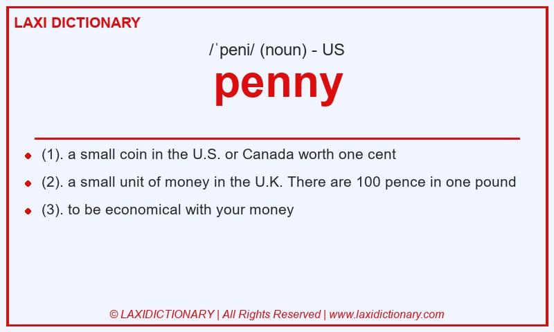 Definition penny in American English