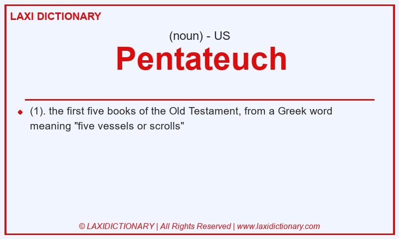 Definition Pentateuch in American English