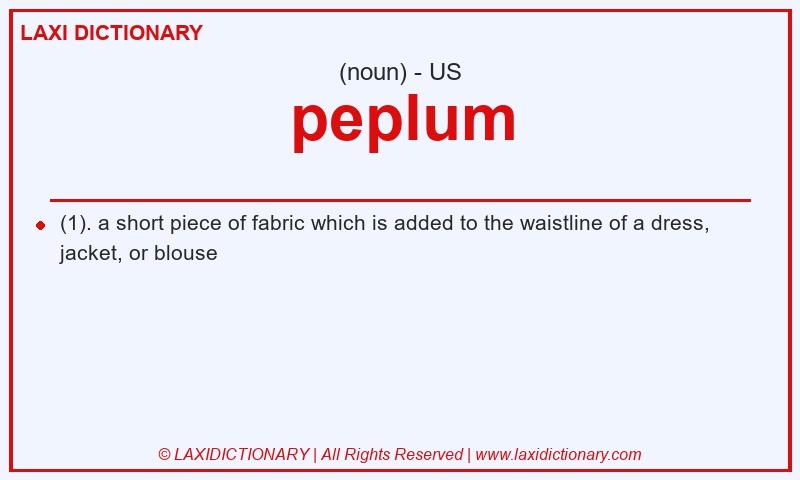Definition peplum in American English