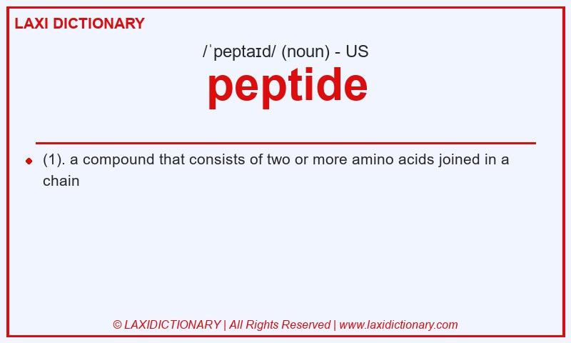 Definition peptide in American English