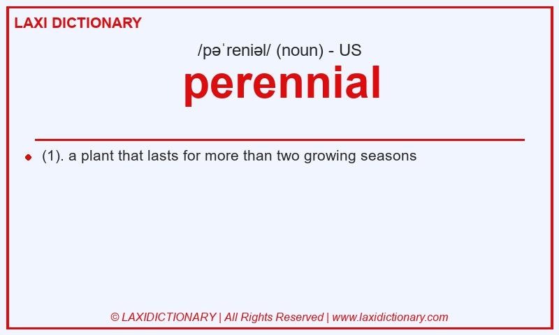 Definition perennial in American English