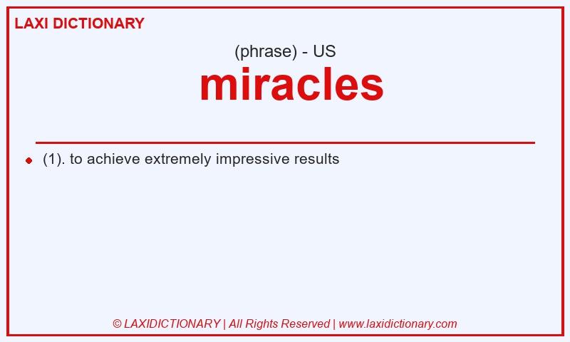 Definition  miracles in American English