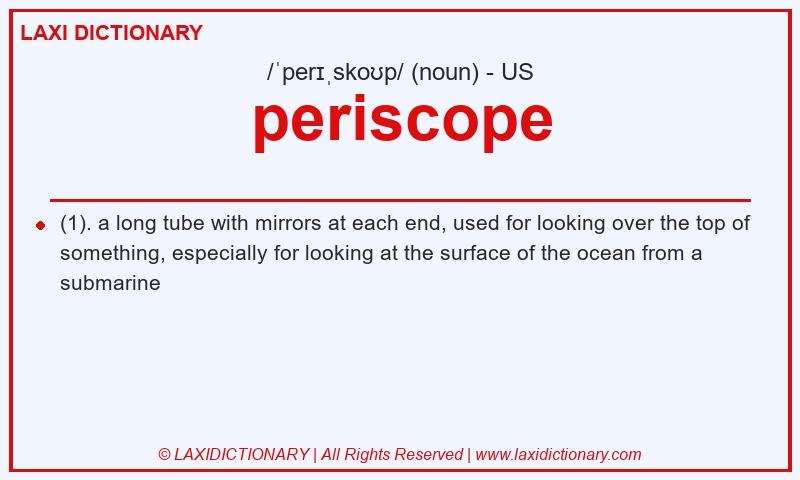 Definition periscope in American English