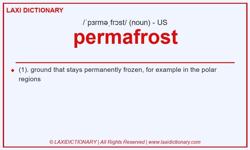 Definition permafrost in American English