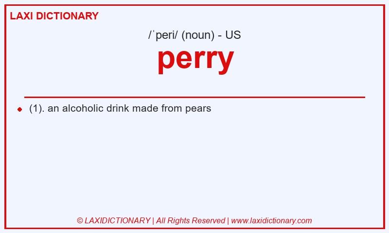 Definition perry in American English