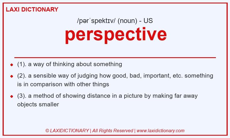 Definition perspective in American English