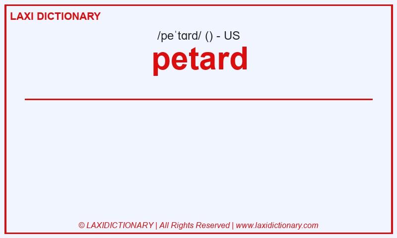Definition petard in American English