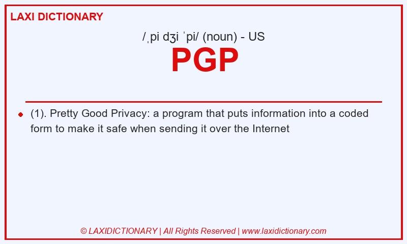 Definition PGP in American English