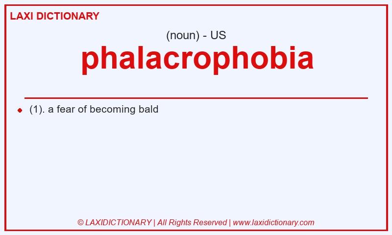 Definition phalacrophobia in American English