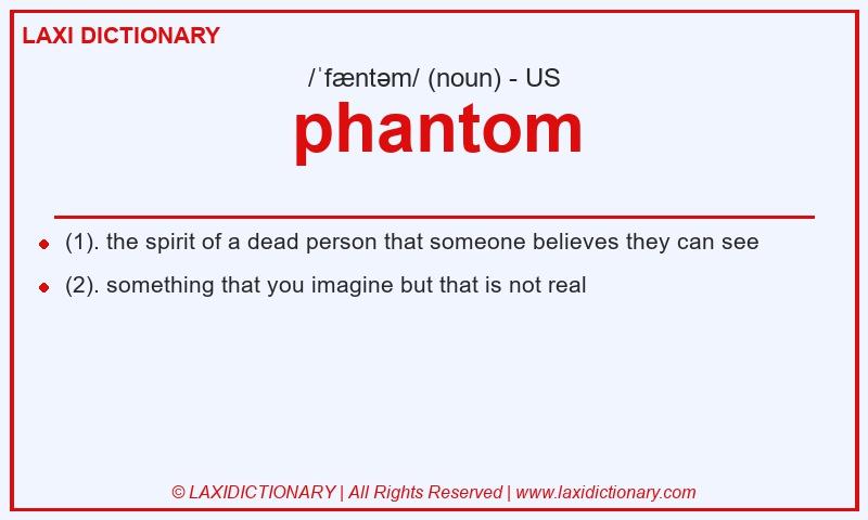 Definition phantom in American English