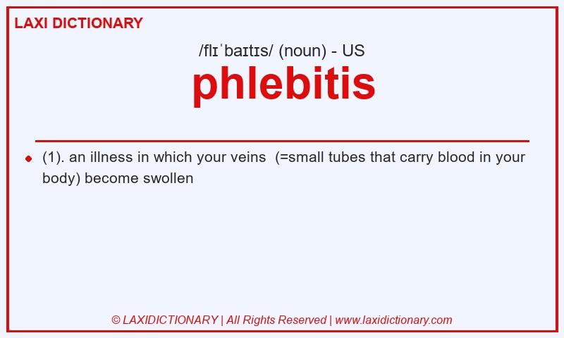 Definition phlebitis in American English