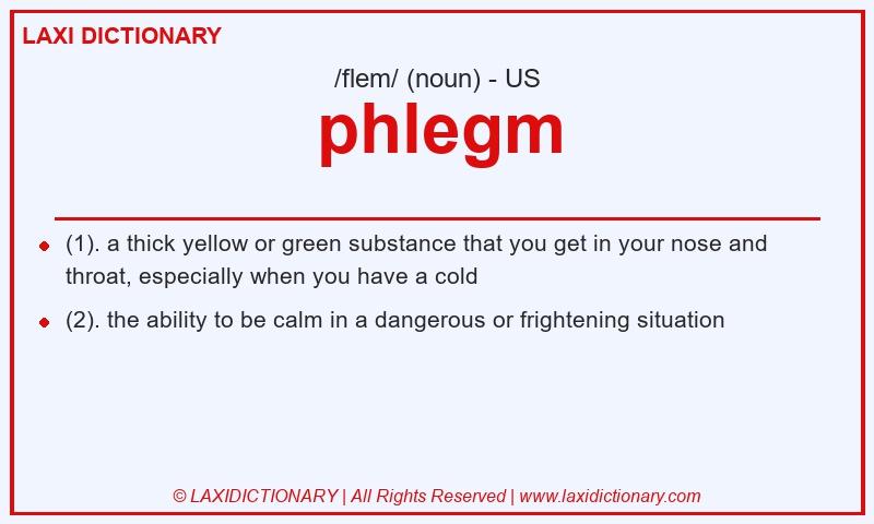 Definition phlegm in American English