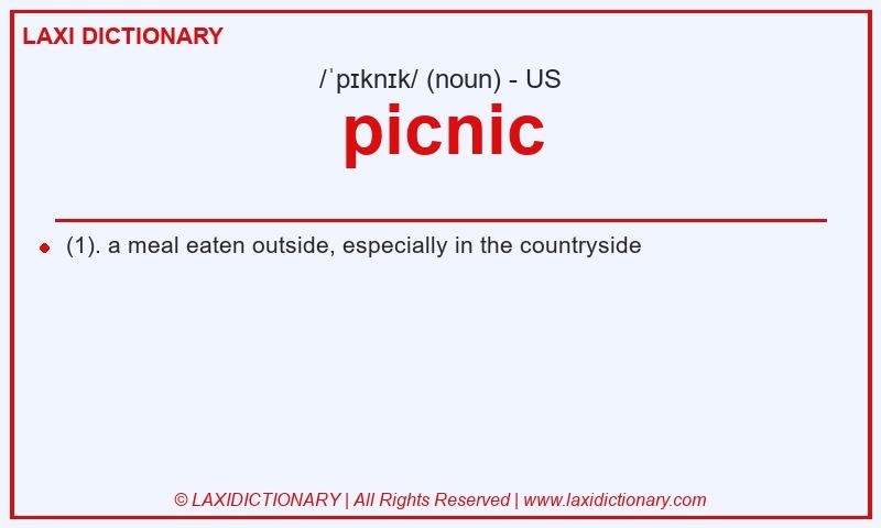Definition picnic in American English