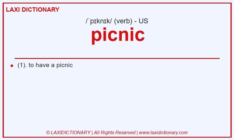 Definition picnic in American English