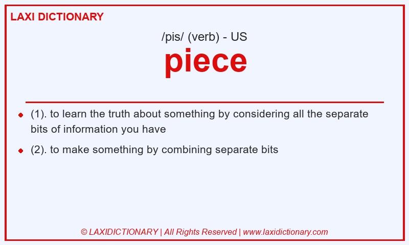 Definition piece in American English