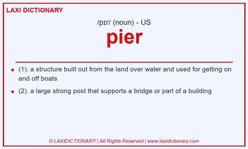Definition pier in American English