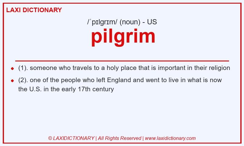 Definition pilgrim in American English