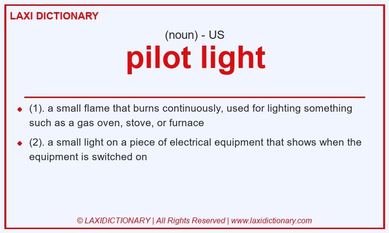 Definition pilot light in American English